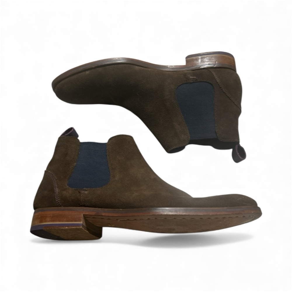 Ted Baker London Brown Suede Chelsea Boots Size 7.5
